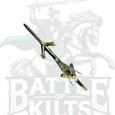 Golden Celtic Design Claymore Sword Masonic Kilt Pin | Battle of Kilts